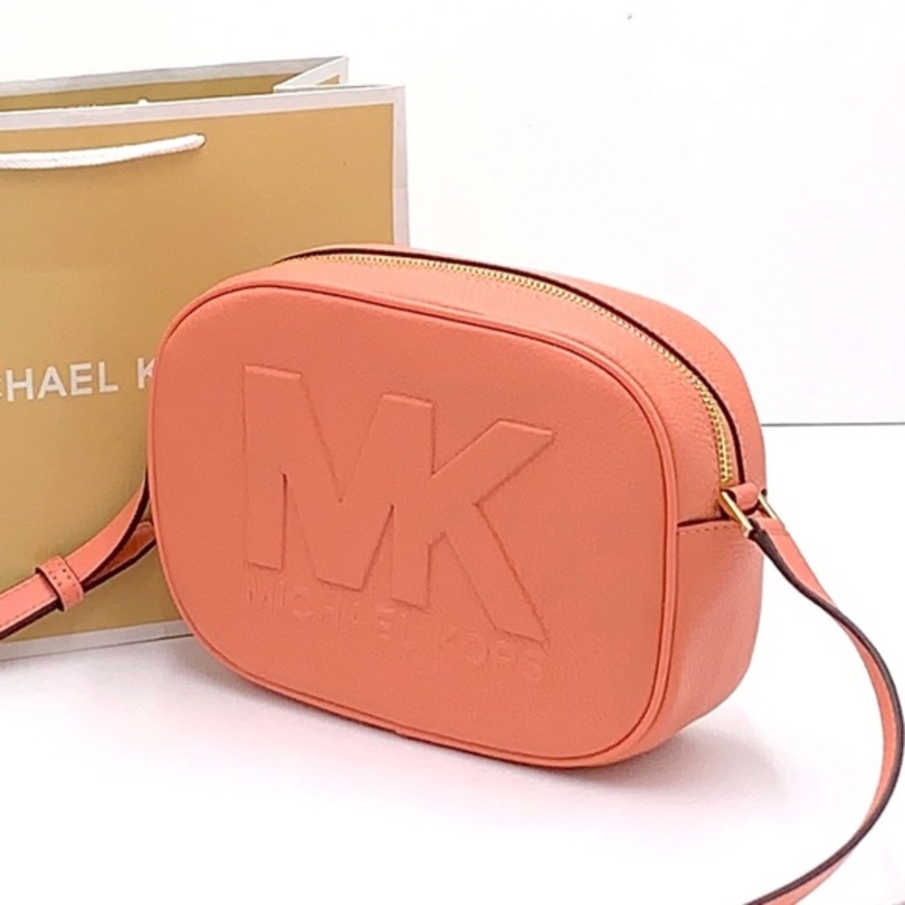 MICHAEL KORS
Jet Set Medium Embossed Pebbled Leather Crossbody Bag Sherbert - Picture 1 of 16
